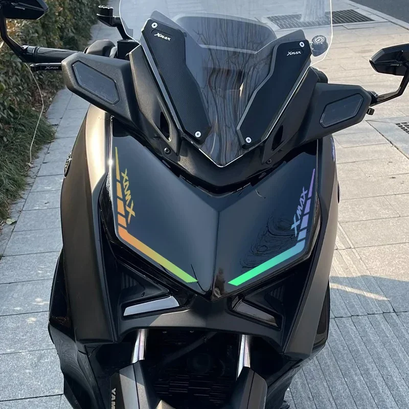 

1 Пара Водонепроницаемых Наклеек Для Мотоцикла, Декоративные Наклейки На Фары Yamaha X-MAX, Виниловые Наклейки Для Ремонта Шлема