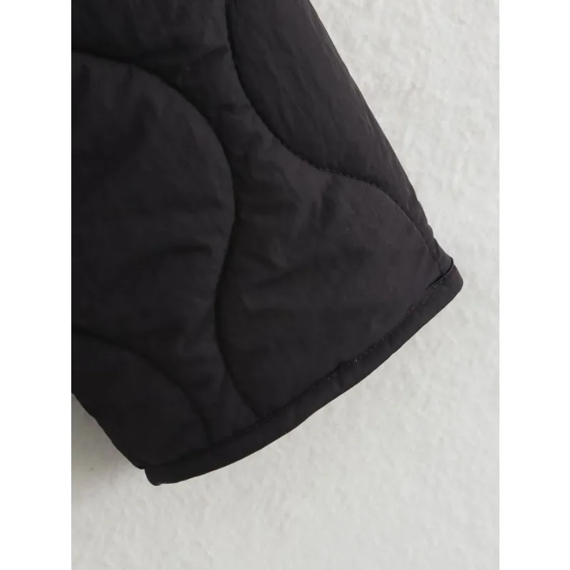 TRAF ZR стеганое пальто новая верхняя одежда зимняя парка с леопардовым принтом на