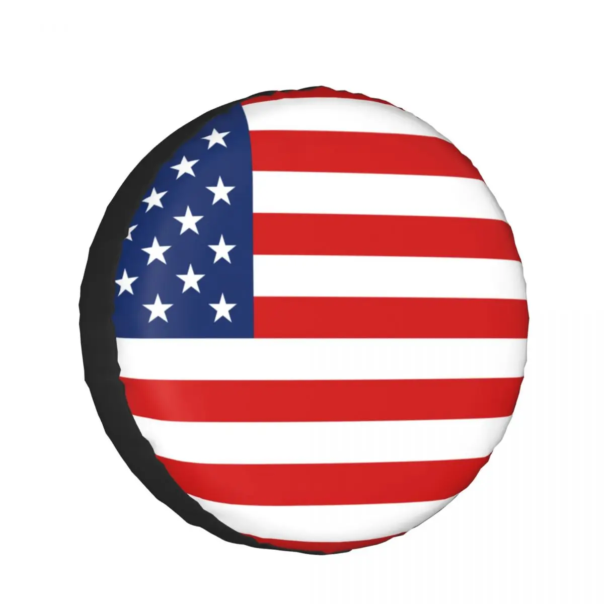 

Universal Car Tire Cover Case Spare Tire Wheel Bag Tyre Spare Storage Cover Polyester American Flag