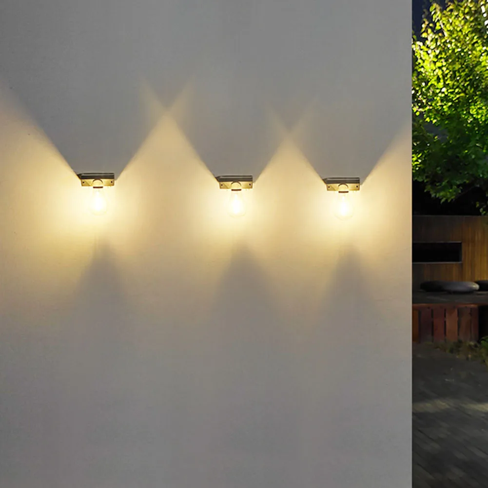 

Retro Solar Tungsten Bulb Light Ip65 Waterproof Solar Landscape Light Human Body Induction for Outdoor Garden Courtyard Patio