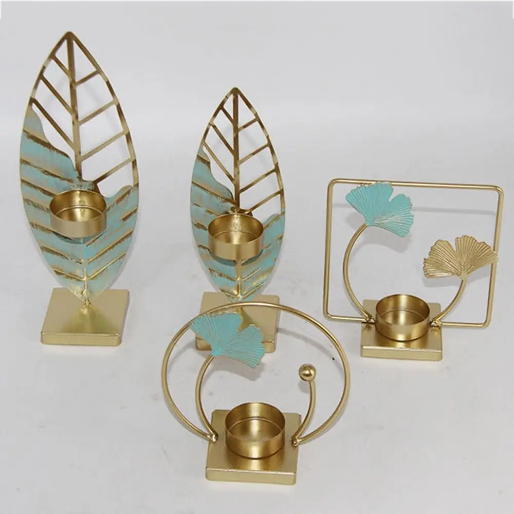 S Artistic Table Decor Iron Candle Holders Bar Candlelight Dinner Scene Props