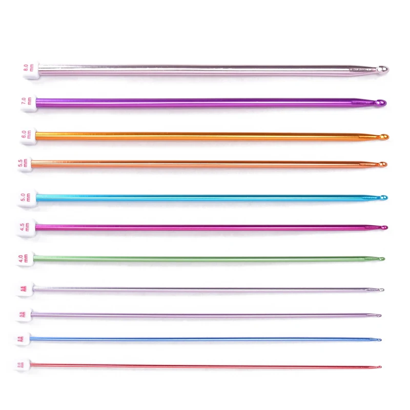 11 шт. 27 см Необычные спицы для вязания яркий алюминиевый набор сделай сам