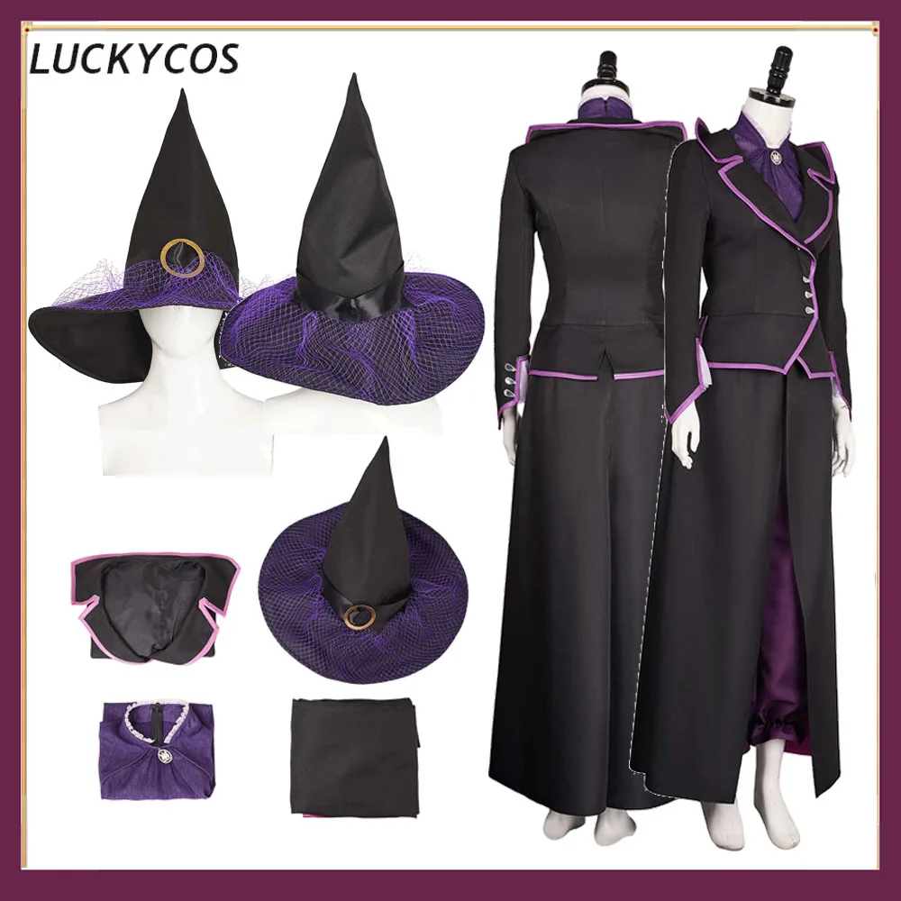 Ведьма Косплей Шляпа Костюм Карнавальная Вечеринка Одежда Агата Cos Harkness Ролевая