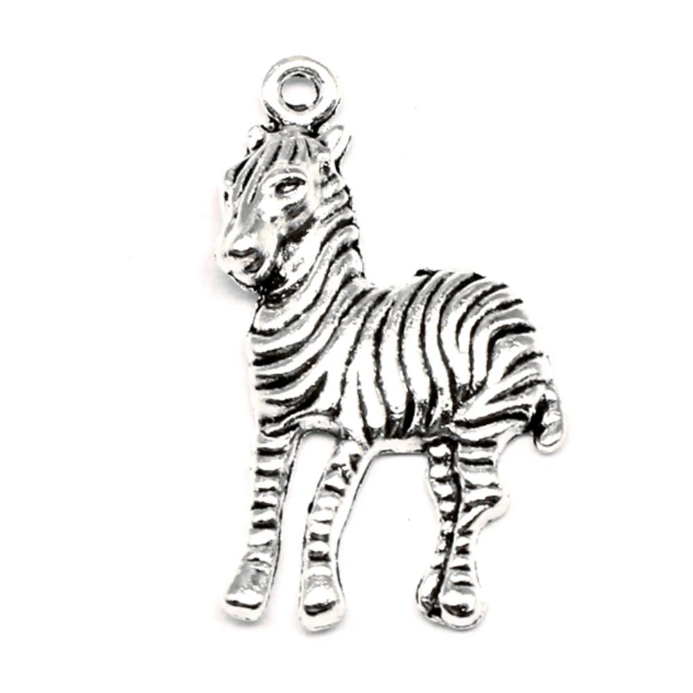 

10 pieces 19x30mm Zebra charms Jewelry making best gift