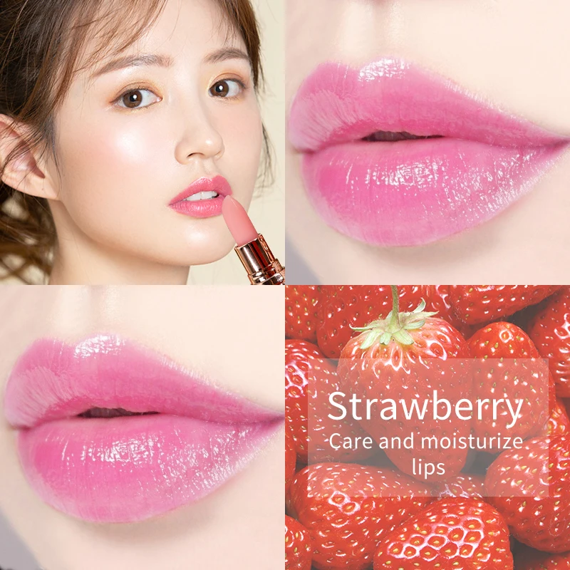 

Queen Color Changing Lipstick WaterProof Moisturizer Long Lasting Plant Base Lipstick Lip Care Makeup Carrot Beauty Pink Batom