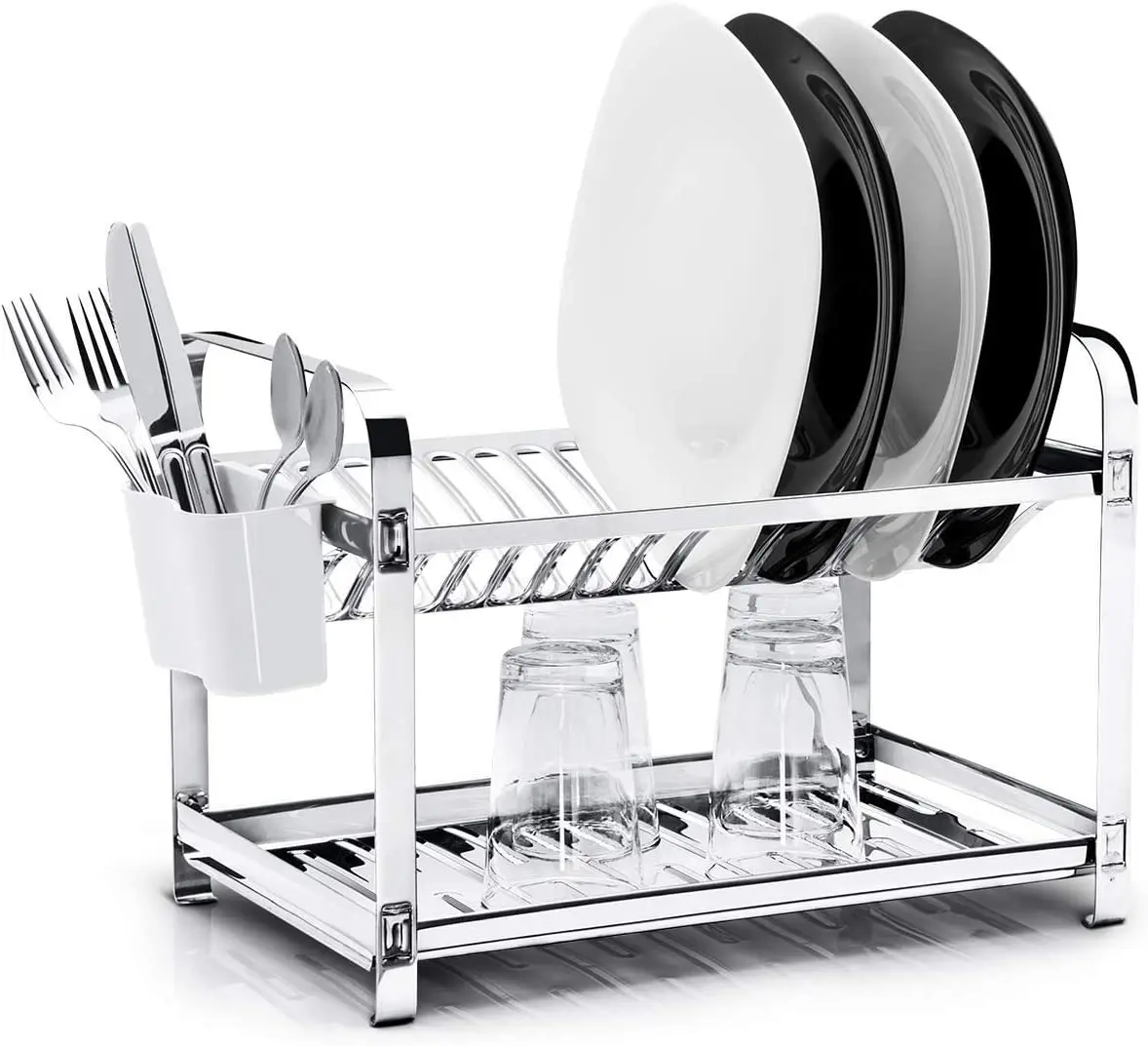 

Drainer with 16 Dishes Door Cutter Mak-Inox Grey