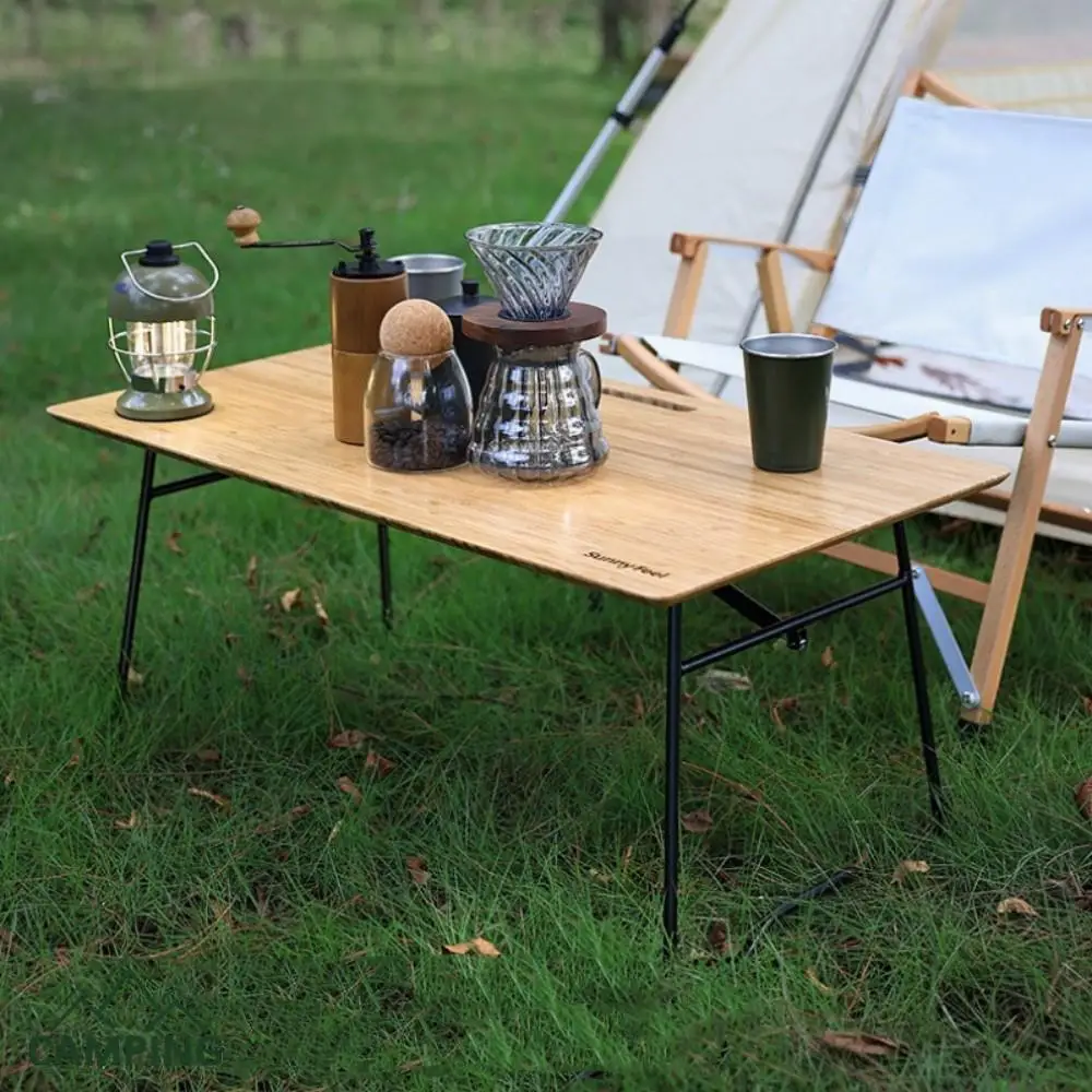 

Складной стол для пикника, барбекю, многофункциональный стол для кемпинга, складной стол из бамбукового дерева, портативный обеденный стол, оборудование для самостоятельного вождения