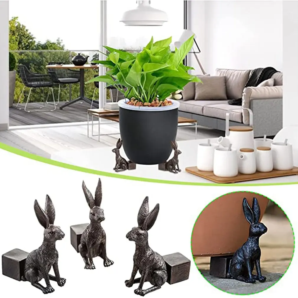 Горшечные ножки статуя животного горшок для выращивания растений подставка