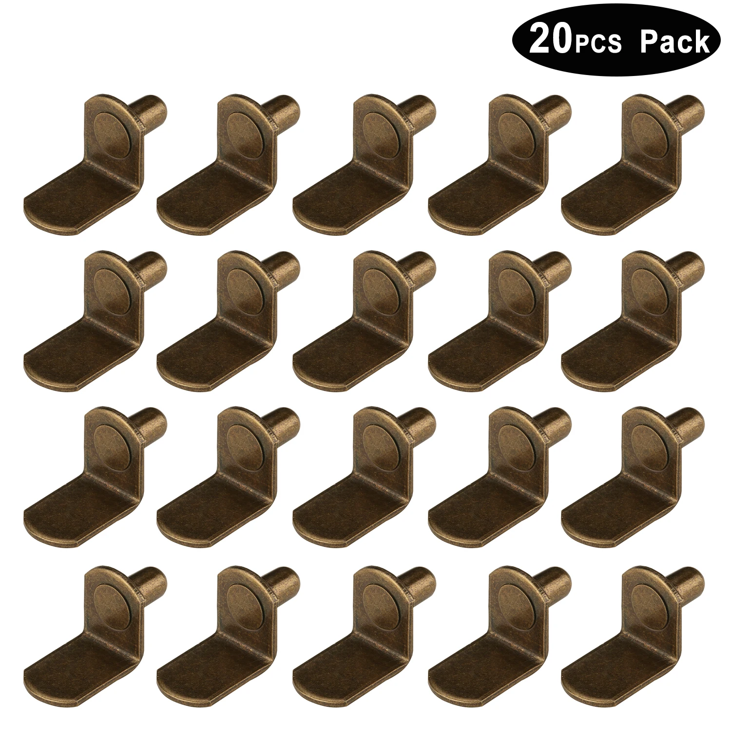 

Регулируемые кронштейны для полок, металлические, античная бронза и никель