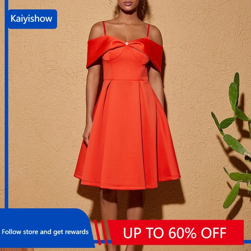 

Женское платье с вырезом лодочкой, Элегантное летнее платье средней длины с коротким рукавом и бантом, платье в африканском стиле для выпускного вечера, 2023