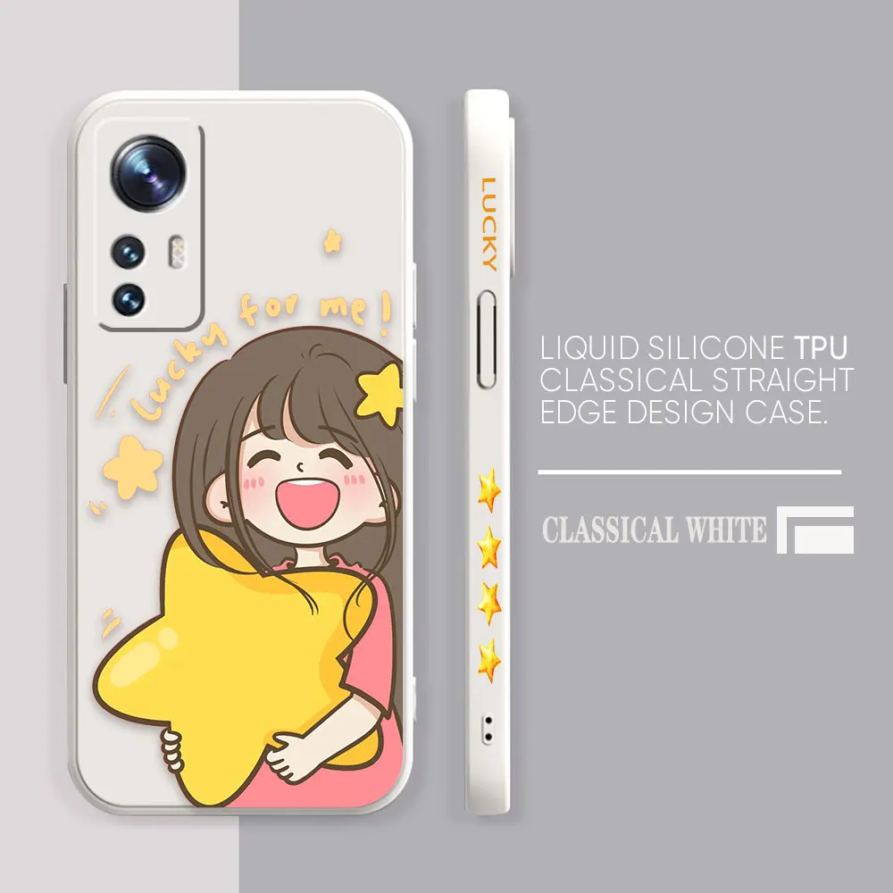 Case For Xiaomi 13 12 12T 12S 11 11T 10 10S 9 8 Pro Ultra Lite Case Cover Funda Cqoue Shell Stars Cartoon Couple Boys And Girls