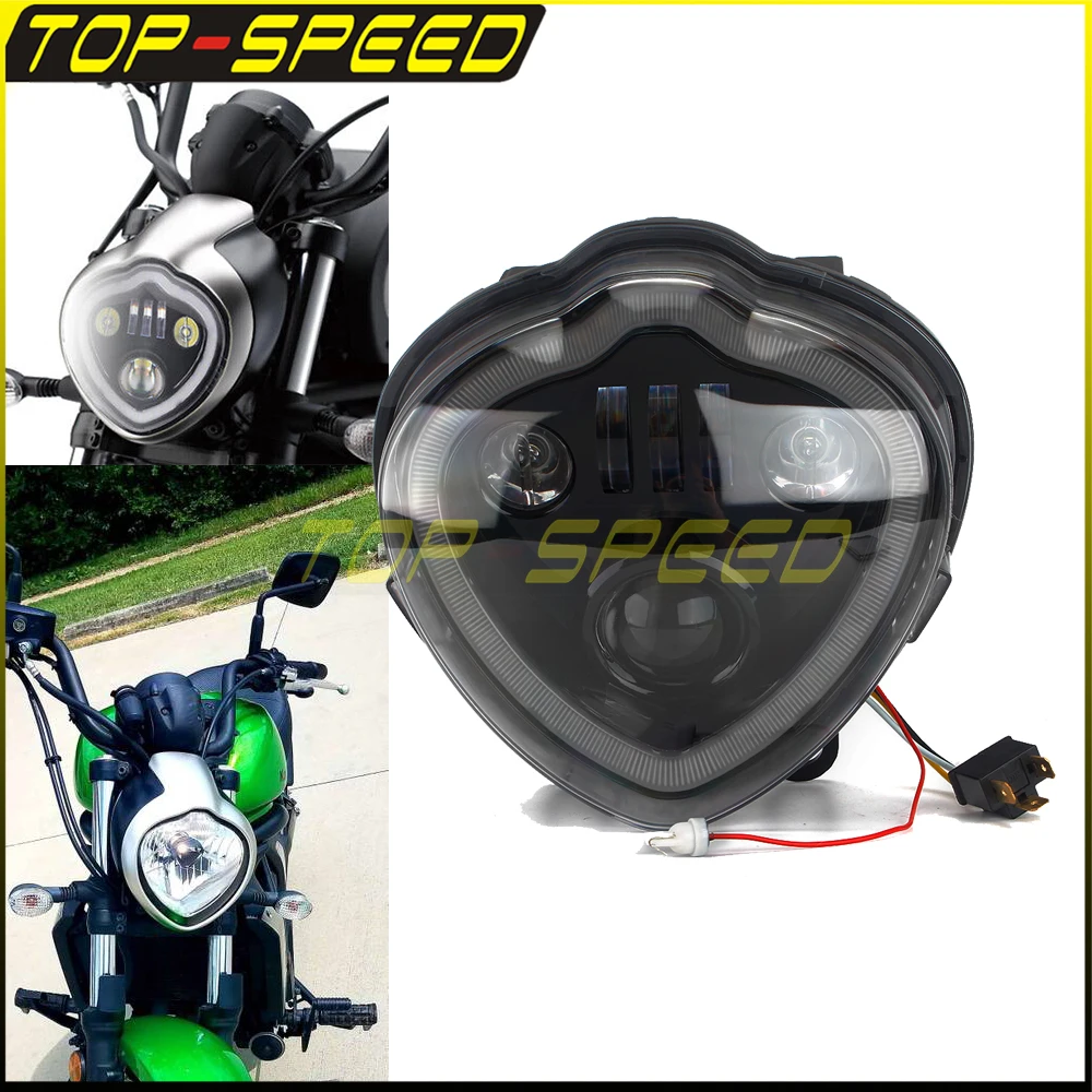 Мотоциклетная светодиодная фара 12 в 32 Вт/60 Вт фары ДХО с дальним и ближним светом
