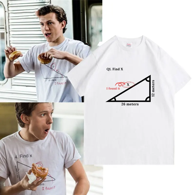 

Tom Holland Same Style Tshirt 2 Far From Home Homecoming Find X T Shirts Tops Men Women Fashion Pure Cotton T-shirt Short Sleeve
