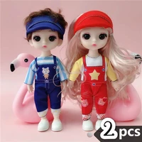 2pcs doll 17cm cute doll 13 joints princess doll toy playhouse doll kids girl gift bjd doll lol doll