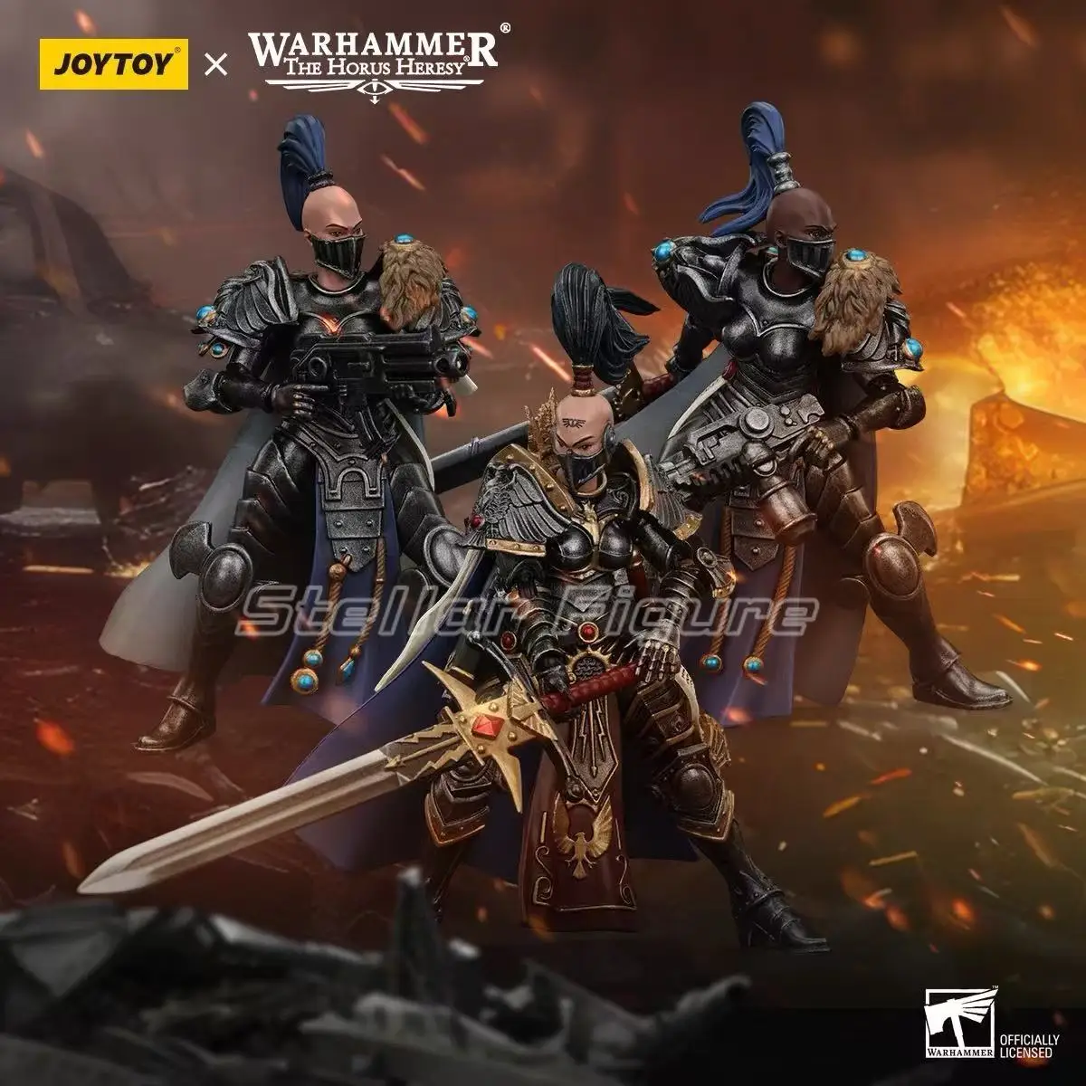 Фото 【SF】JOYTOYS Warhammer 40K 1/18 Фигурка Sisters of Silence Knight-Commander Jenetia Krole Prime Модель игрушки в подарок №4