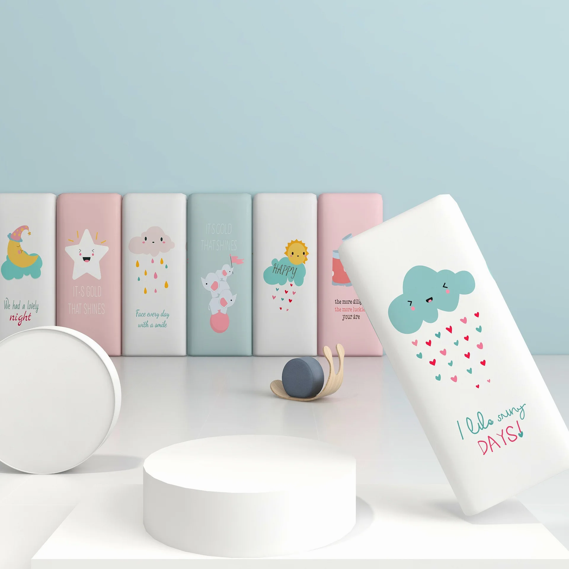 Настенная самоклеящаяся детская кровать с татами для спальни