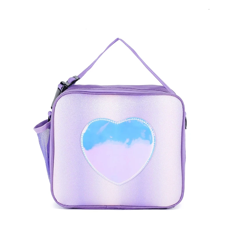 

Holographic Lunch Bag Insulated Lunch Box Cooler Tote Bags Picnic Container