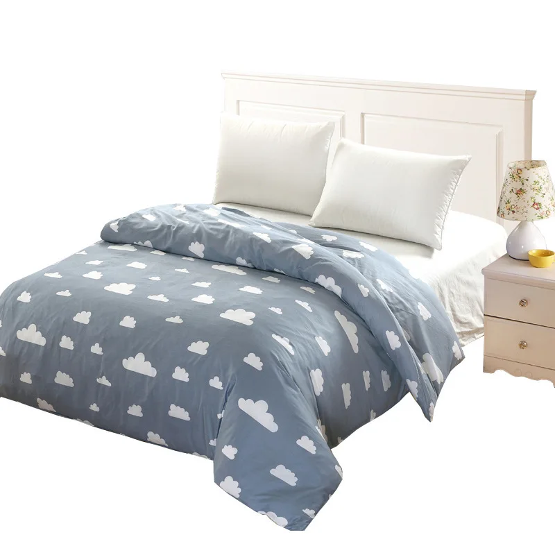 Милый мультяшный саржевый хлопковый пододеяльник один продукт хлопковое