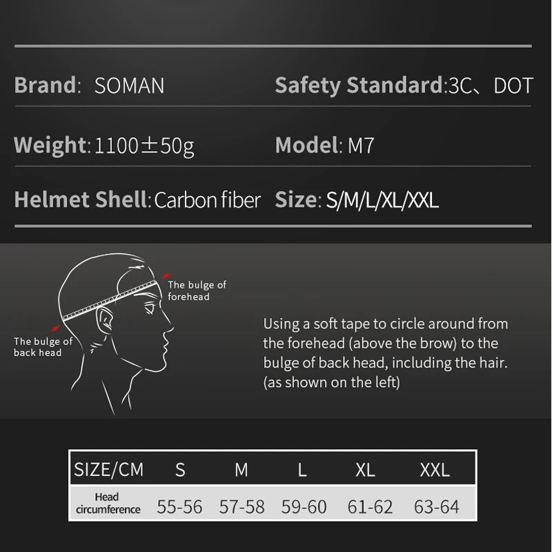 Шлем мотоциклетный Полнолицевой из углеродного волокна в стиле ретро - купить по