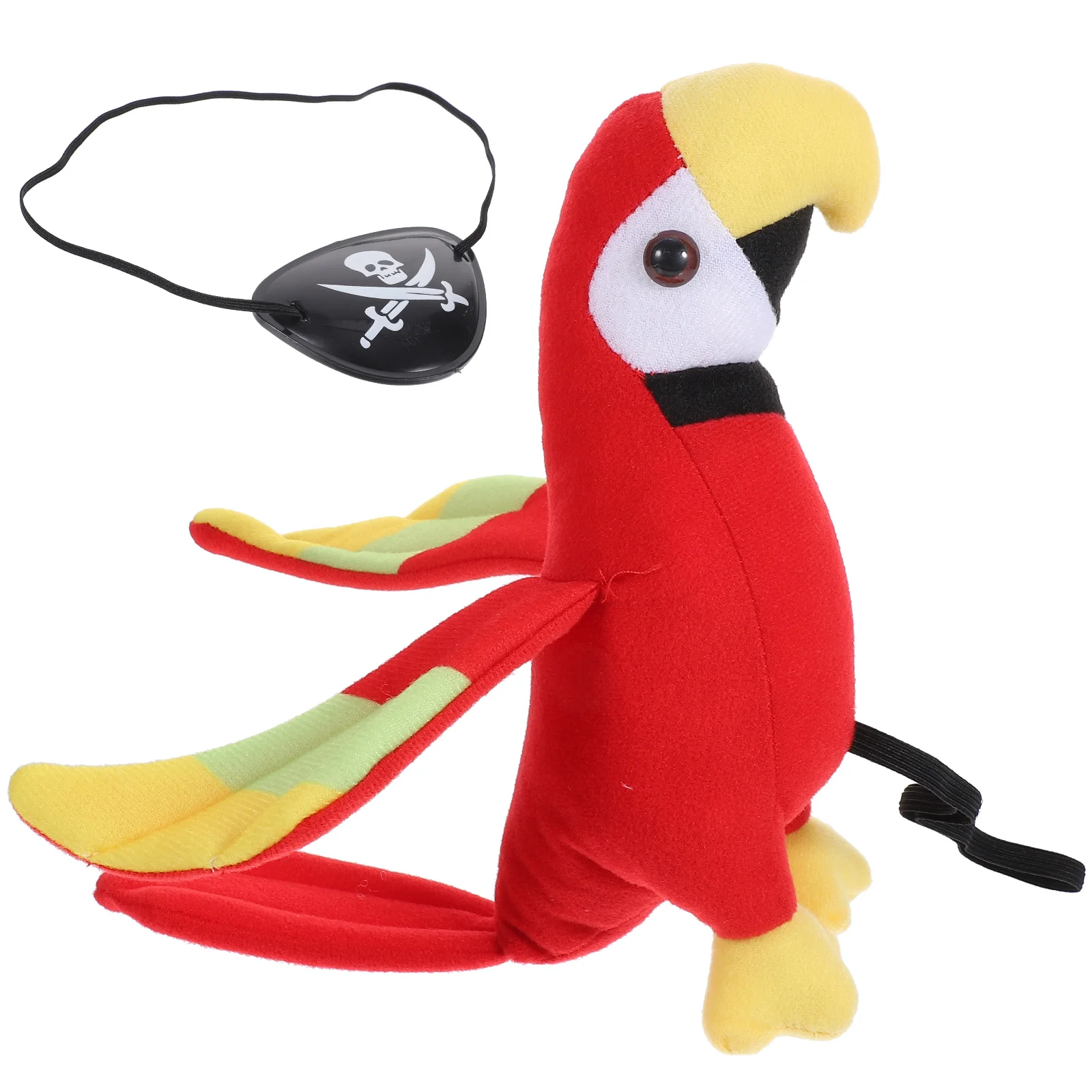 

Eye Patch Pirate Patches Cosplay Costume Blindfold Accessories Parrot Toy Pp Cotton Models Stuffed Shoulder Halloween Props