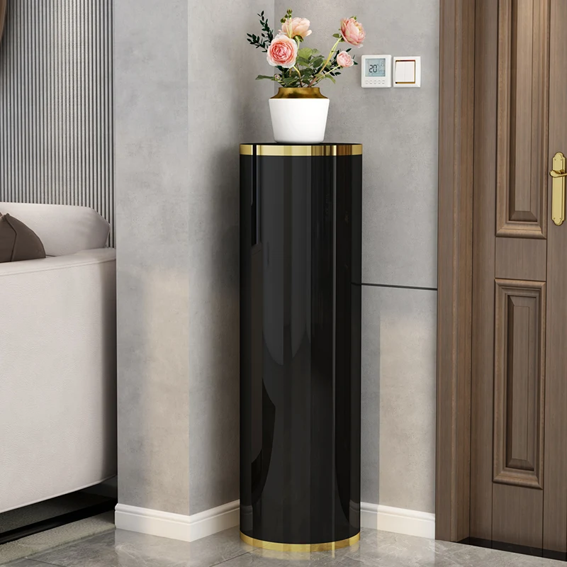 

360 Rotating Shoe Cabinet Creative Round Multi-layer Storage Cabinet Door Steel Space Saving Shoe Rack rotating racks furniture