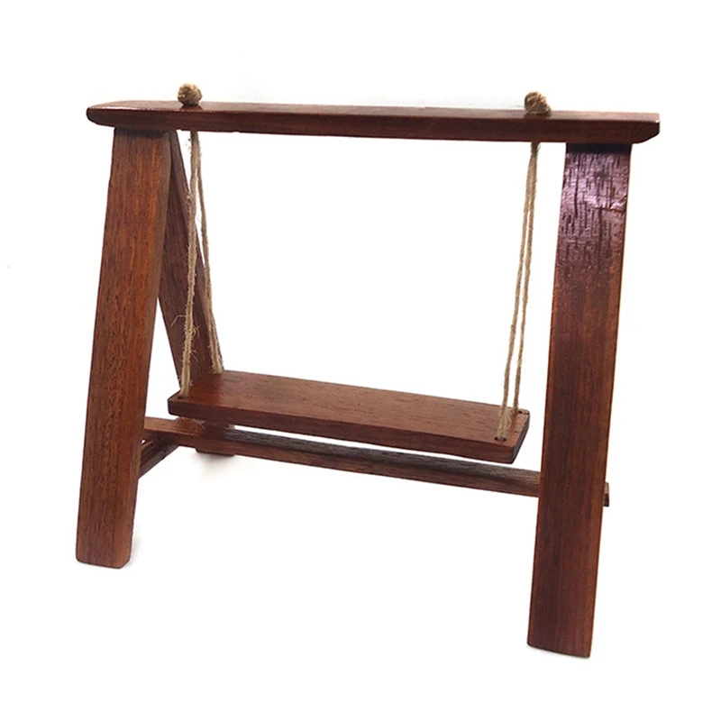 

1/12 Scale Dollhouse Miniature Swing Dollhouse Furniture Swing Leisure Hammock Doll House Playground Decor Toys