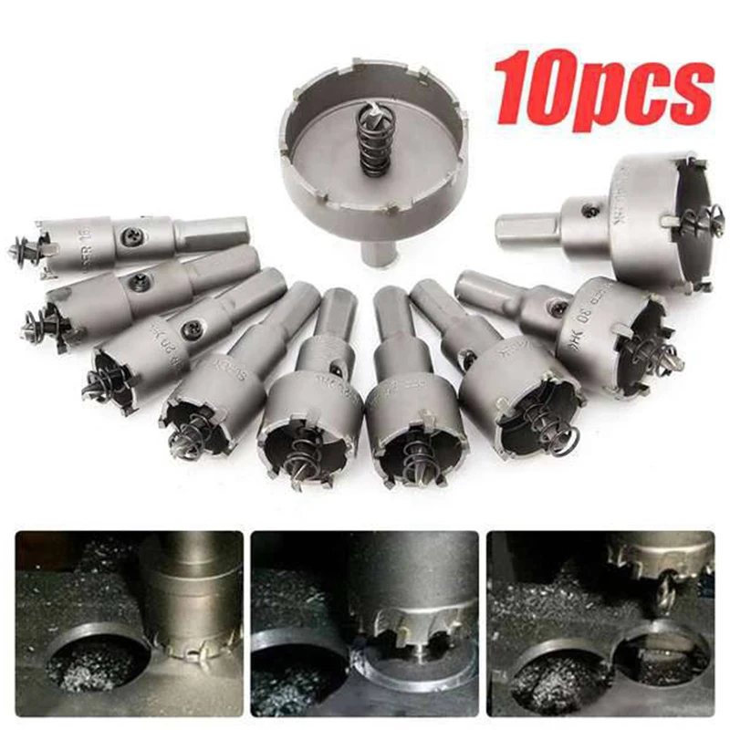 Набор кольцевых пил из сплава нержавеющей стали набор 10 сверл высокоскоростной