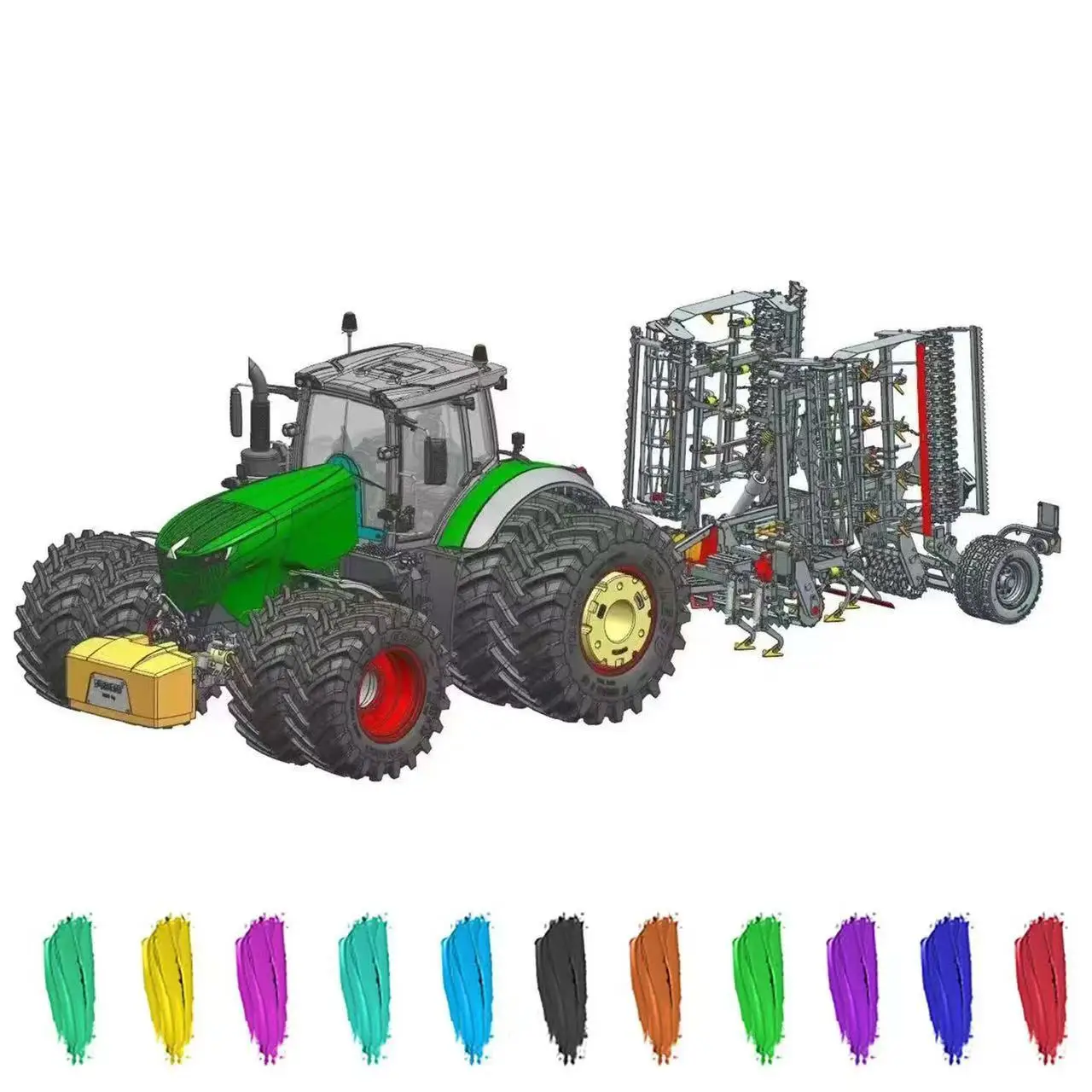 LESU 1050 1/14 противовес RC аксессуары для AOUE гидравлический трактор с дистанционным