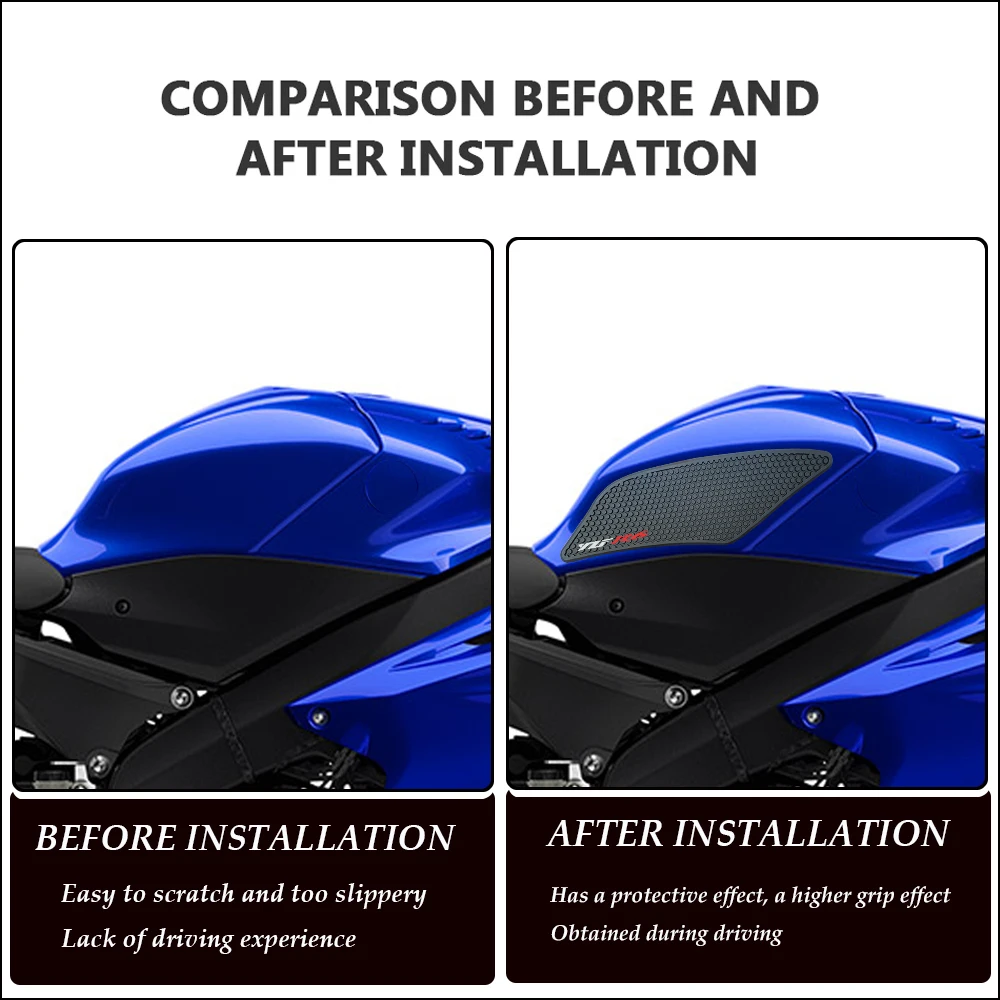 Для yamaha yzfr6 yzf-r6 yzf r6 2017 2018 2019 2020 аксессуары наклейка на бак Pad наклейки логотип