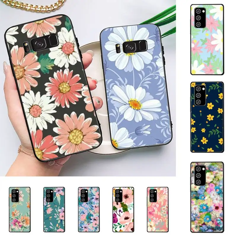 

Flower Art Phone Case For Samsung Galaxy Note 10Pro Note 20ultra cover for note20 note10lite M30S Back Coque