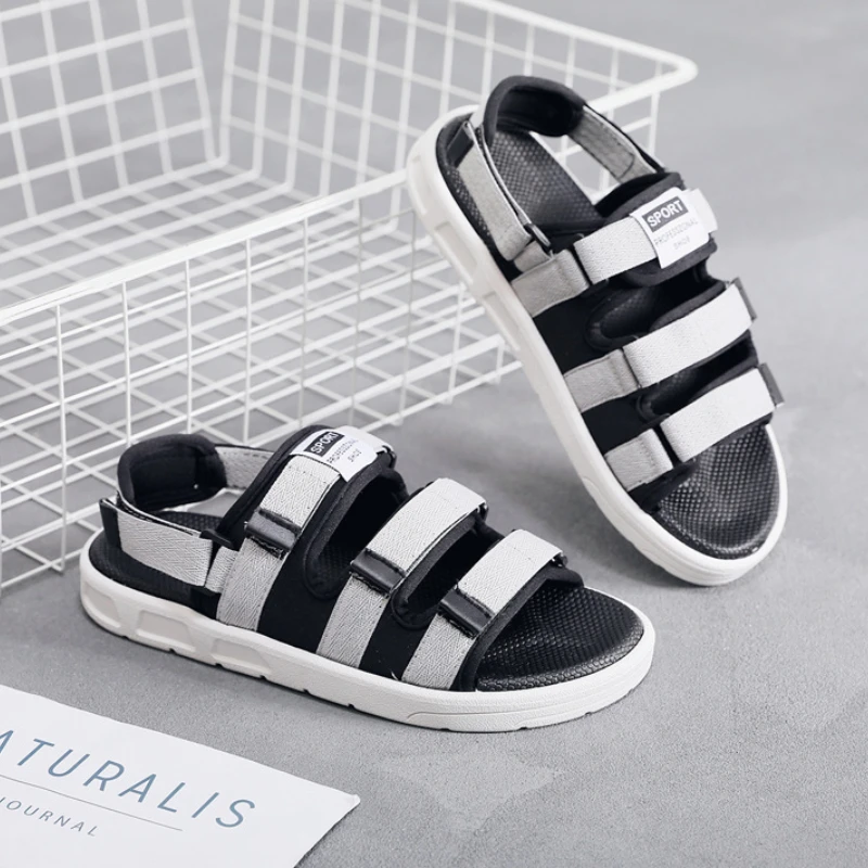 

Мужские летние пляжные мягкие сандалии, удобные повседневные, ретро сандалии, кроссовки, нескользящая обувь для прогулок