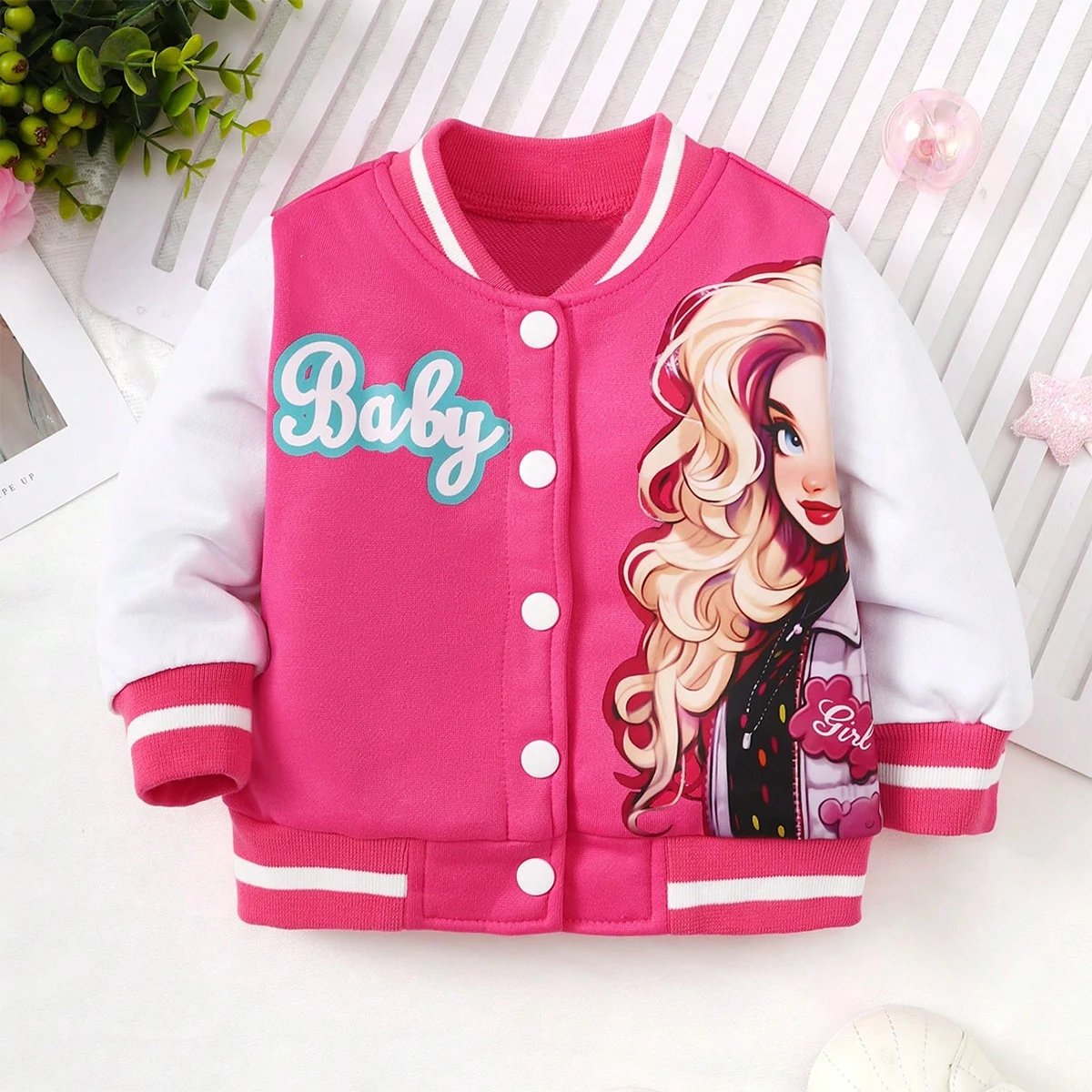 

Детская одежда, Новинка осени 2023, цветная повседневная одежда для девочек с длинными рукавами и мультяшным принтом букв