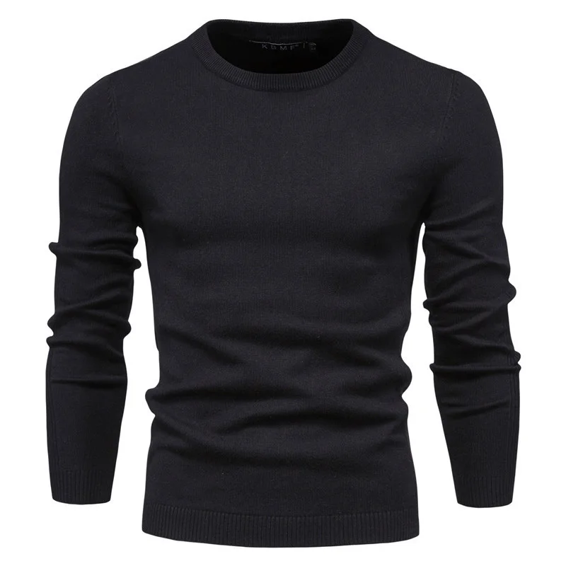 10-color autumn and winter thickened jumper men round neck Slim men's jumper men's knitwear tops