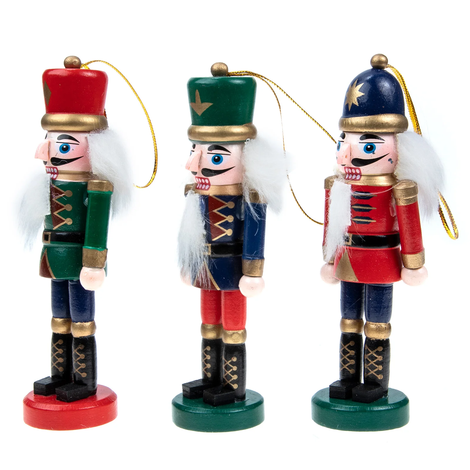 

Nutcracker Wooden Christmashanging Nutcrackers Wood Decor Ornament Soldier Ornaments Tree Kids Birthday Giftsreturnfigure
