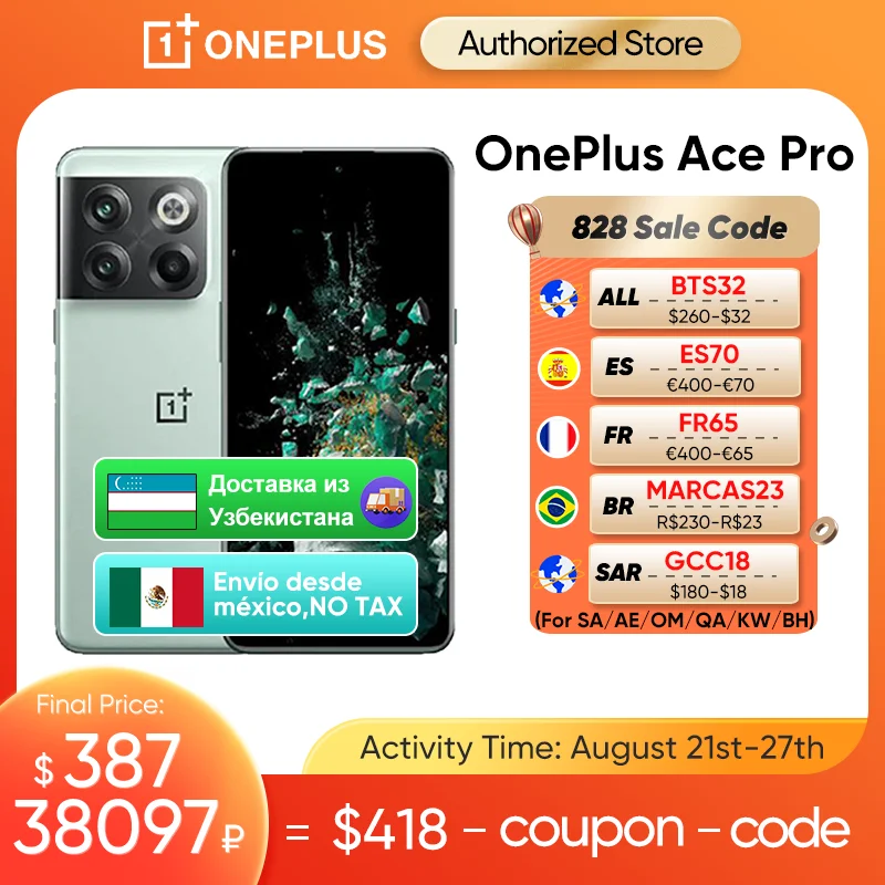 OnePlus Ace Pro 10T 10 T 5G Smartphone Global Version Snapdr