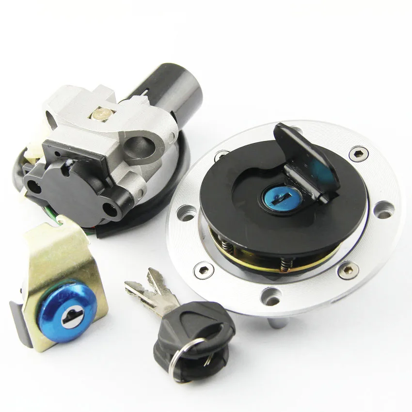 Мотоцикл топливный бак крышка блокировки набор для Suzuki GS500 2001 2002 2003 2004 2005 2006 2007 2008 2009 2010 2011 2012 прочный