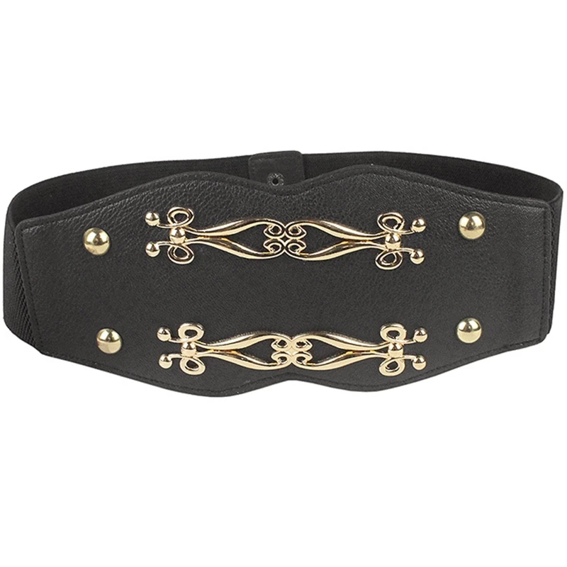 

Gothic Elastic Corset Waist Cincher Belts For Women Dresses Waist Stretchy Belt