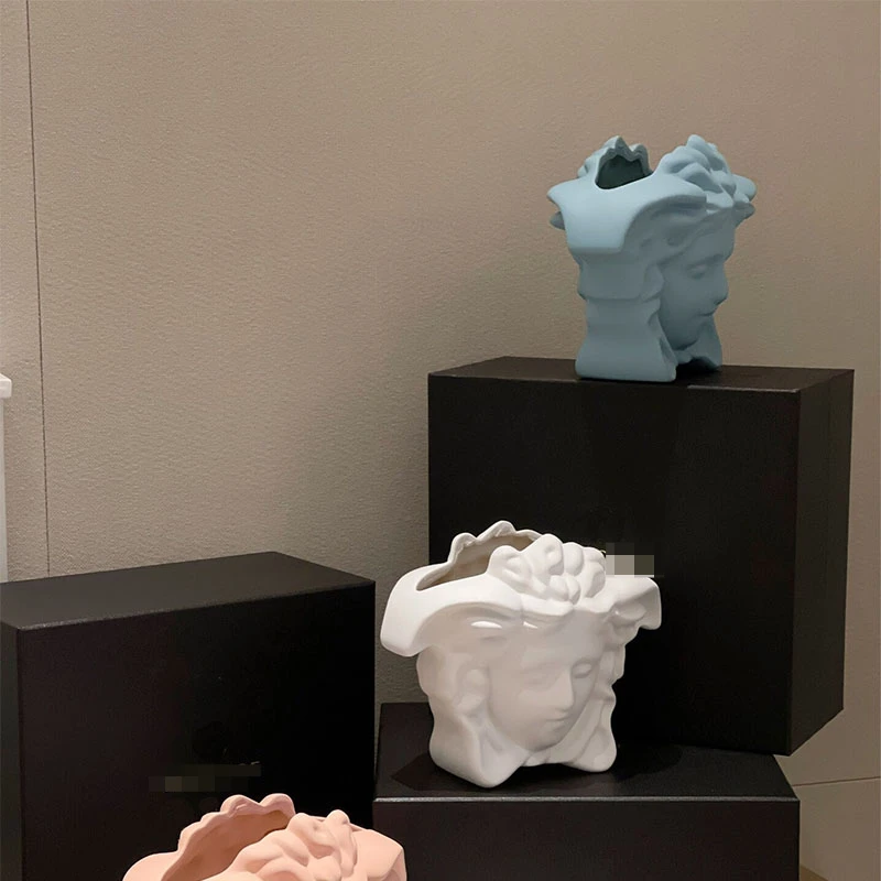 

Полимерная ваза, домашняя Цветочная композиция, орнамент, вееры, украшение для хранения, сушеные цветы, мягкая упаковка