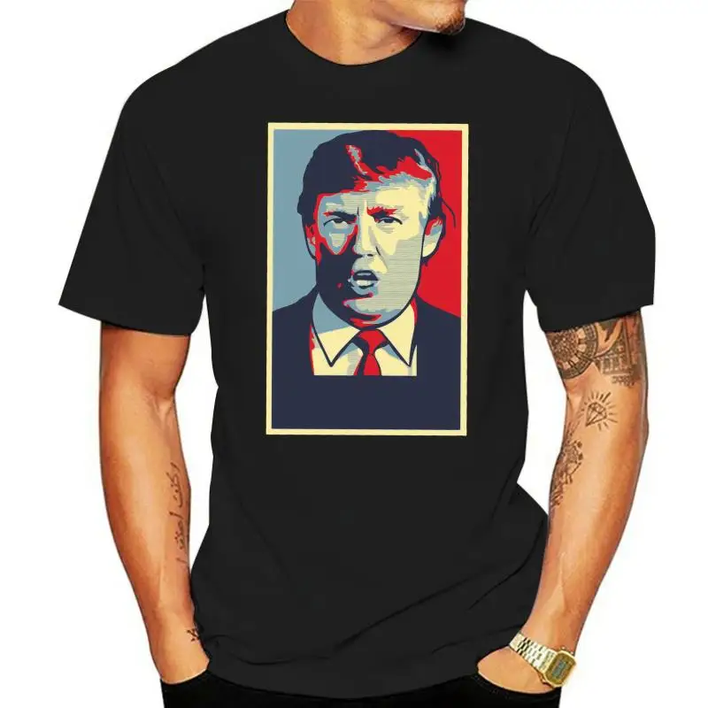 

Модная летняя футболка с изображением Дональда Трампа и надписью Hope