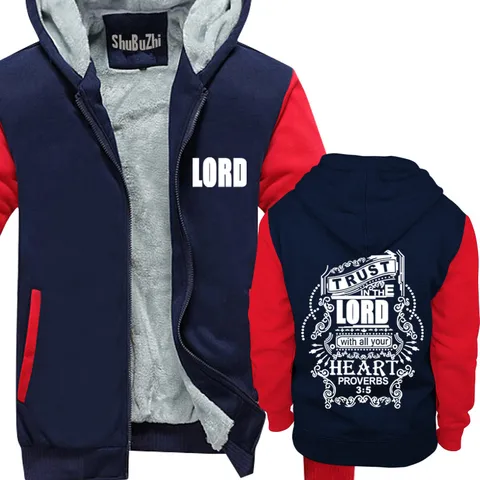 Толстовка Trust in The Lord Christian, мужские черные худи из хлопка с изображением Иисуса, мужское зимнее пальто, модная брендовая куртка