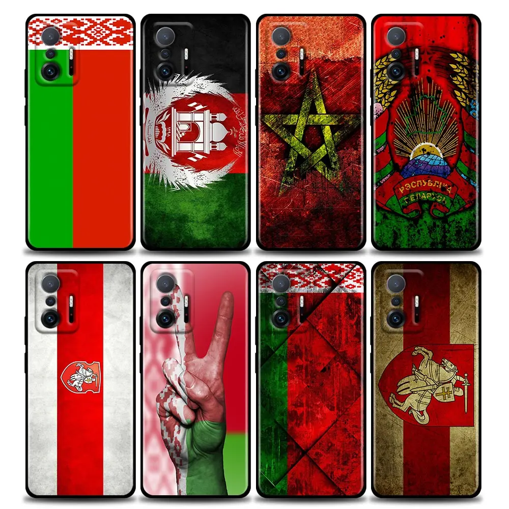 

Phone Case for Xiaomi Mi 12 12X 11 11X 11T X3 X4 NFC M3 F3 GT M4 Pro Lite NE 5G Silicone Case Cover Belarus Flag