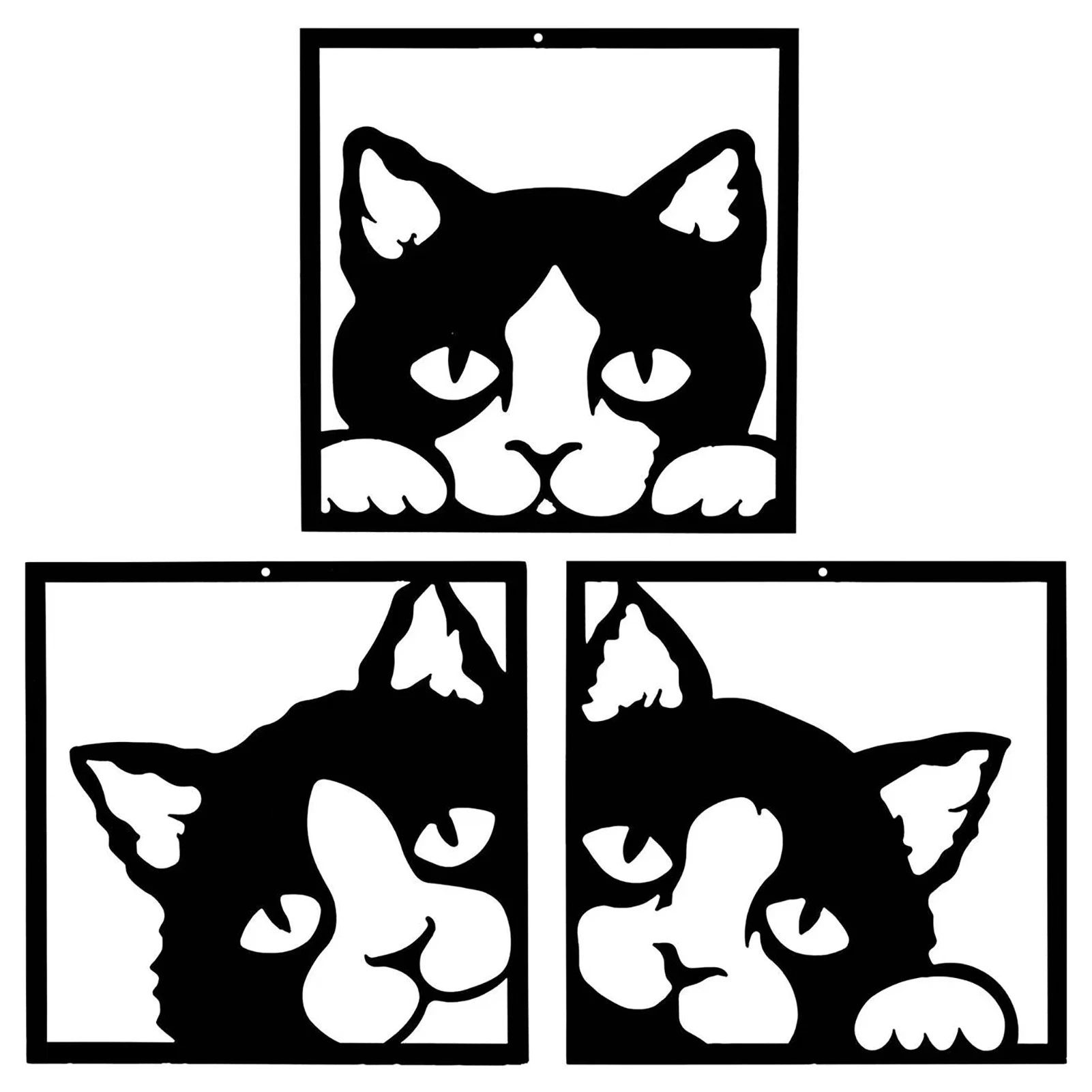 

Metal Wall Decor And Art Macrome Metal Design On Wall Black Cat Metal Art Decor Home Office Decoration Living Room Decor