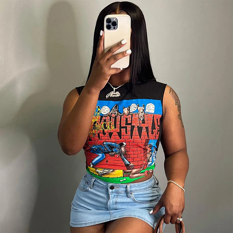 

Vantage Print Streetwear Summer Vests Cooling Vest Sweater Vests