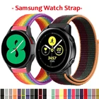 Ремешок 20 мм22 мм для Samsung Galaxy Watch 4Classic3 45 мм46 мм42 ммactive 2Gear S3, нейлоновый браслет для Huawei watch GT 2 pro