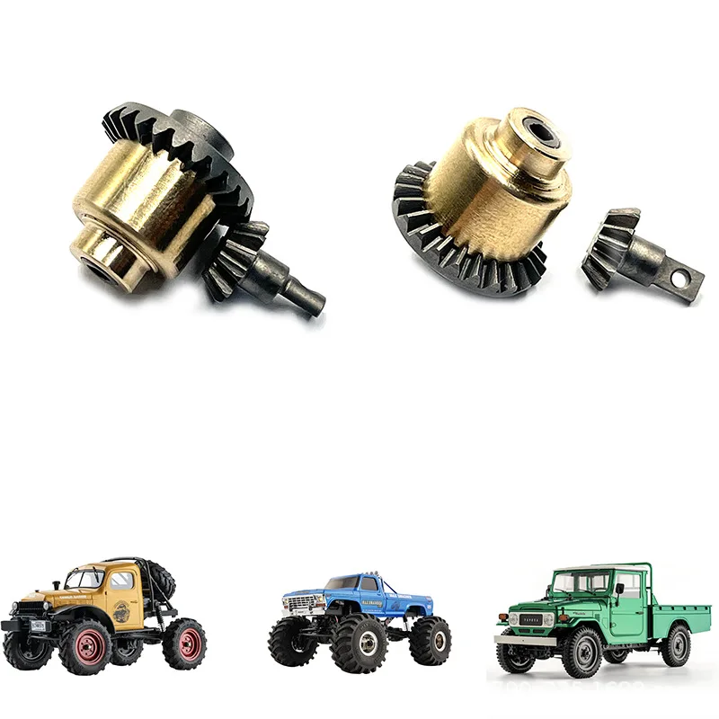 

FMS1/24 Xiaoqi Smasher 1/12 Toyota FJ45 Дистанционное управление грузовик металлический дифференциальный мост зубцы