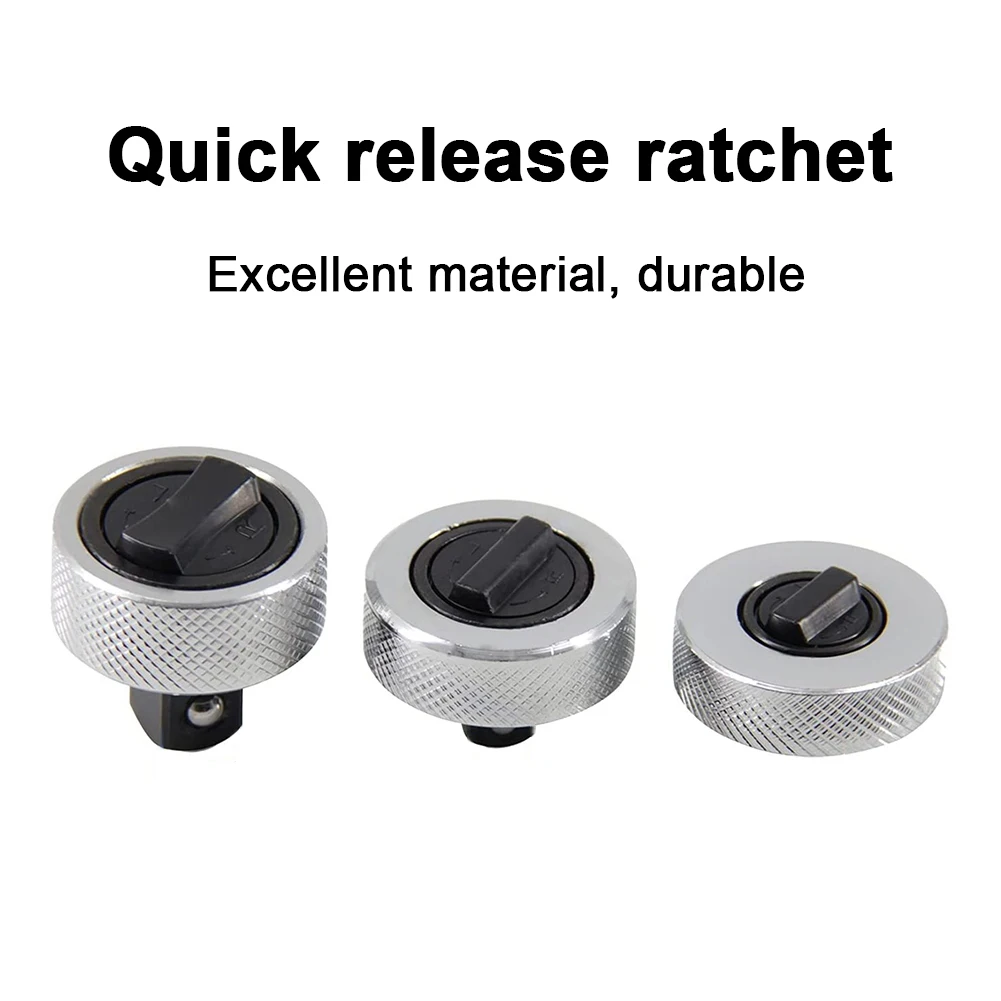 

3pcs Mini Ratchet Socket Wrench 1/4 3/8 1/2 Drive Tool Steel MIni Wrench 43/45 Teeth Wrench Spanner Reversible Repair Hand Tools