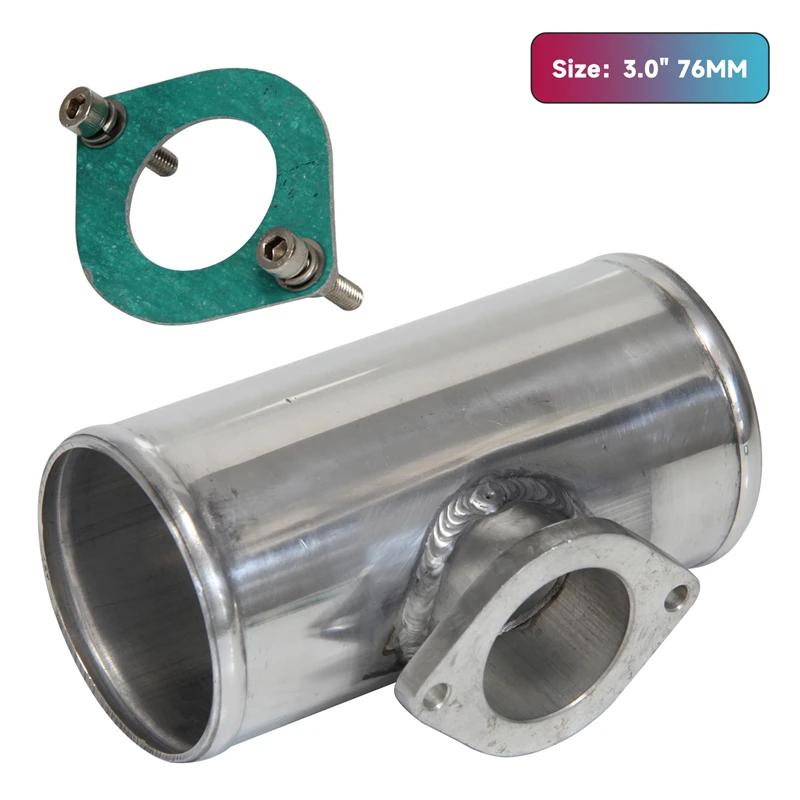

3" 76mm T-Pipe Aluminum BOV Adapter Pipe for 30PSI TYPE S/RS BOV L=150