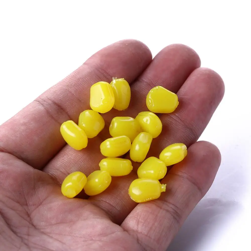

100pcs Soft Lures Sweet Artificial Corn High Quality Fishing Lure Bait For Glass Carp Fishing Use Food Hook Fish Tools
