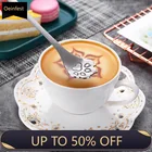 Металлическая кофейная ложка с кошачьими крапанами, из нержавеющей стали