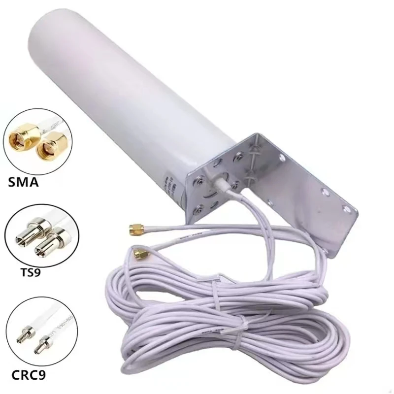 

Hi-Gain Antenna Dual 10 meters cable 3G 4G LTE Outdoor Antenna Router Modem Aerial External Antenna Dual SMA TS9 CRC9 Connector